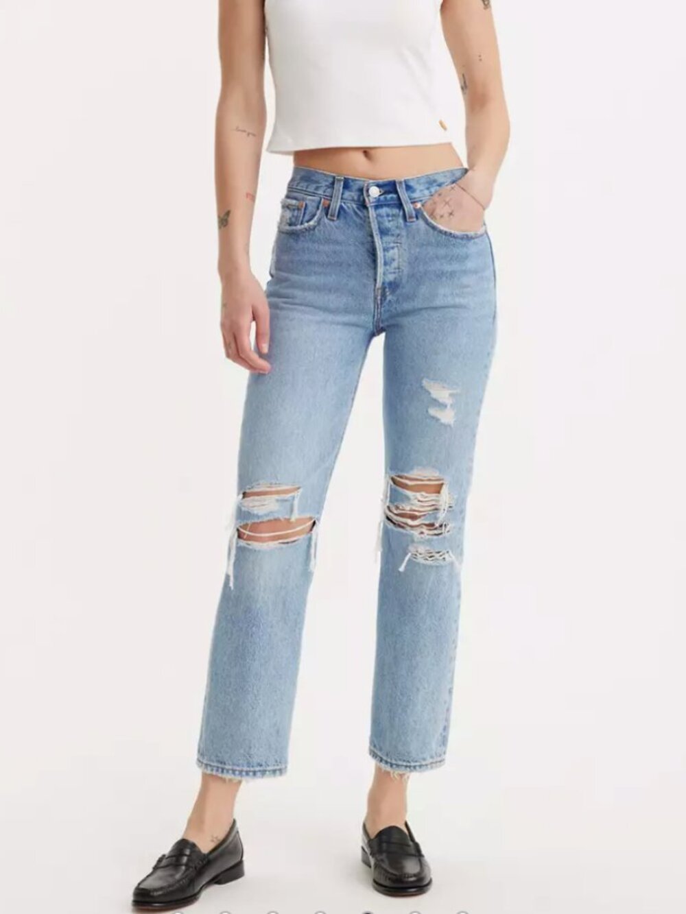Levi's Wedgie Straight Ankle Jeans
